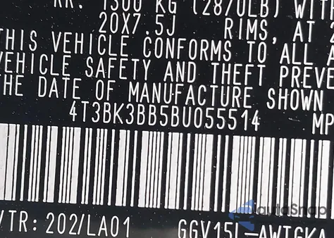 2011 Toyota Venza Base V6 from USA, damaged, VIN 4T3BK3BB5BU055514